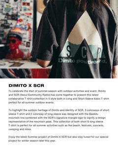 DIMITO X SCR LONG SLEEVE GARMENT DYE T-SHIRT BLACK